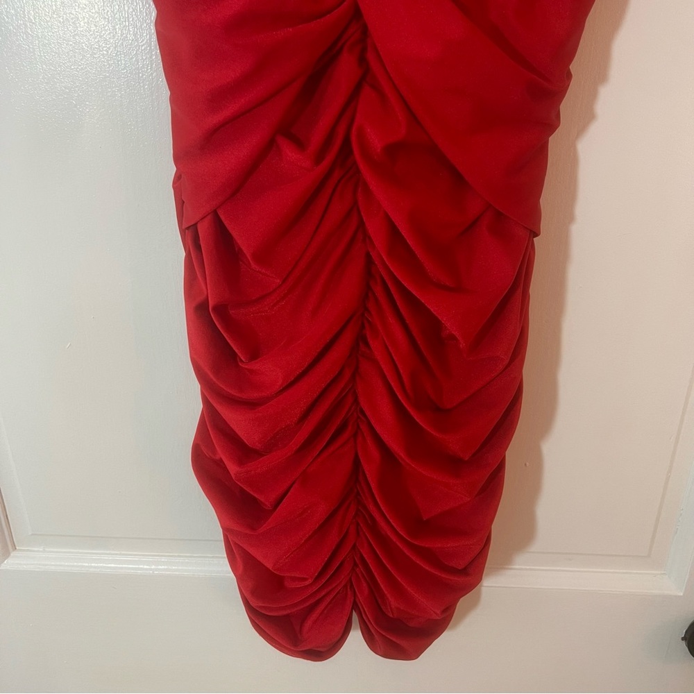 Entry Red Mini Dress - Picture 5 of 12